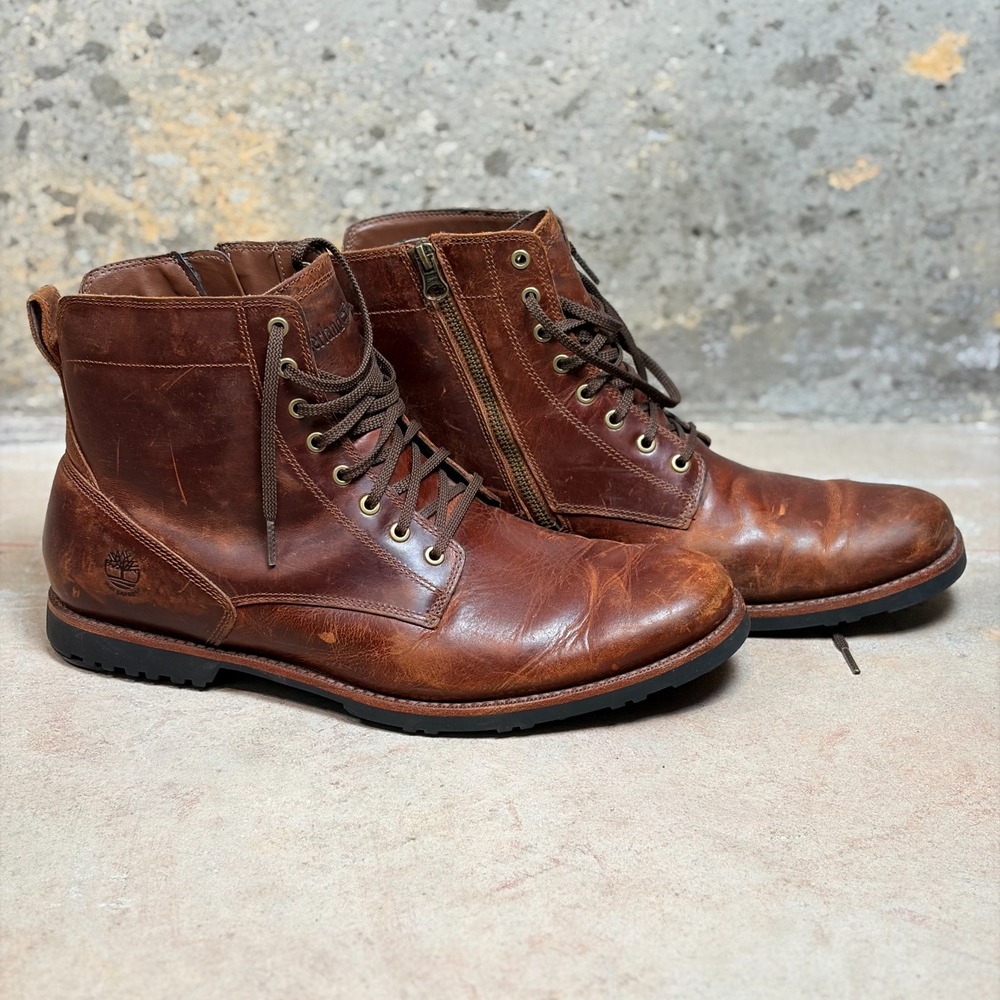 Timberland Kendrick A3560 Mens 11.5 Boots Brown Leather Waterproof Hiking Boots